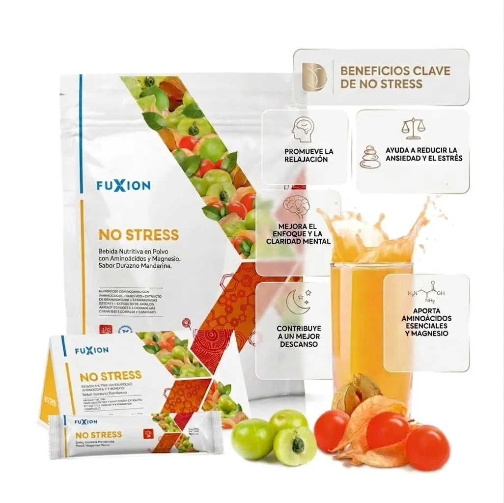 No Stress Fuxion - Bebida natural para el estrés y la ansiedad